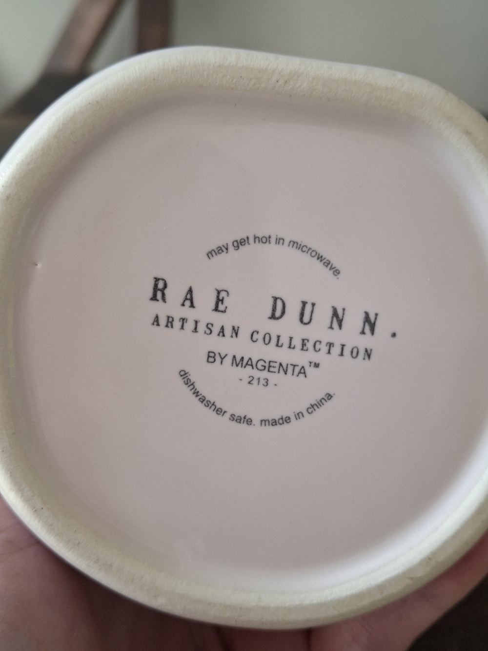 Rae Dunn EARL GREY Ceramic Mug Grey Interior - Picture 4 of 4